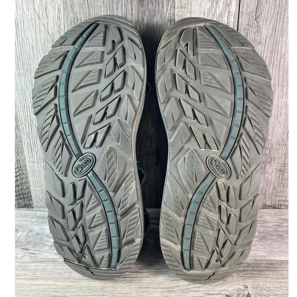 Chaco Z/Cloud 2 Mens 7 Sport Sandals Green Blue Toe Loop Hiking Shoes J106173